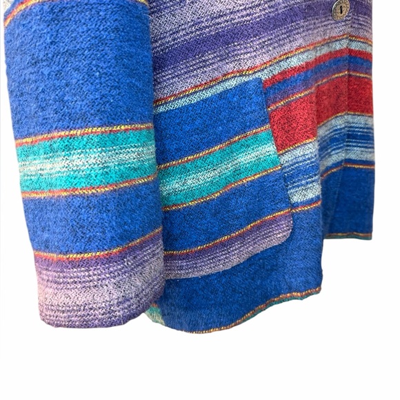 Vintage oversized blazer Colorful Striped - Picture 7 of 9